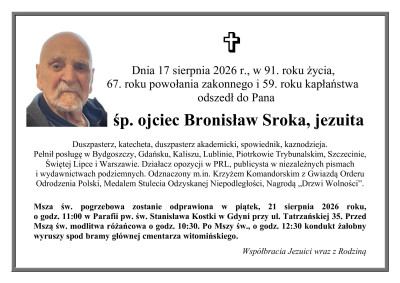 Ś.p. O. Bronisław Sroka SJ